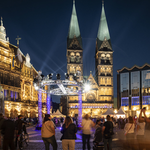 Bildmotiv Eröffnung VI: Marktplatz mit Rathaus, Dom und Bürgerschaft